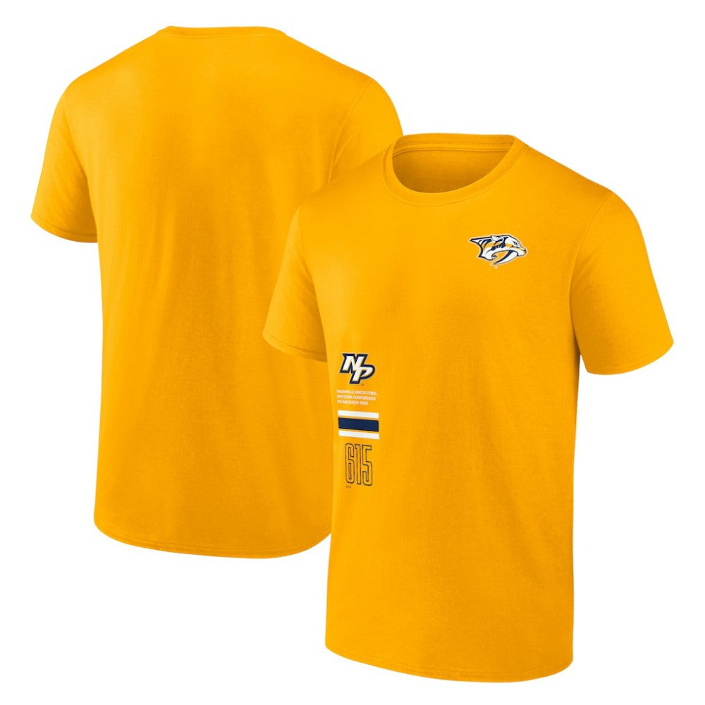 Nashville Predators Fanatics Represent T-Shirt Gold