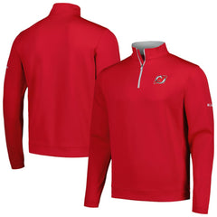 New Jersey Devils Columbia Wickham Hills Omni-Wick Quarter-Zip Jacket Red