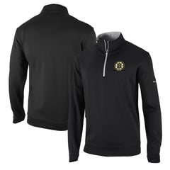 Boston Bruins Columbia Wickham Hills Omni-Wick Quarter-Zip Jacket Black