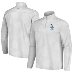 Los Angeles Dodgers Tommy Bahama Delray Frond IslandZone Half-Zip Jacket Gray
