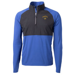 Seattle Mariners Cutter & Buck City Connect Adapt Eco Knit Hybrid Recycled Quarter-Zip Pullover Top Blue/Black