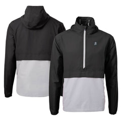Baltimore Orioles Cutter & Buck City Connect Charter Eco Recycled Half-Zip Anorak Jacket Black/Gray