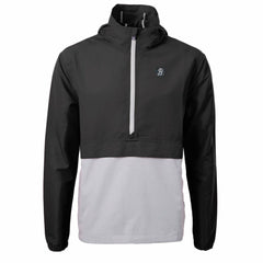 Baltimore Orioles Cutter & Buck City Connect Charter Eco Recycled Half-Zip Anorak Jacket Black/Gray
