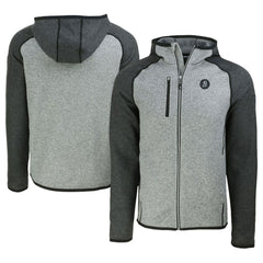 Baltimore Orioles Cutter & Buck City Connect Mainsail Full-Zip Hoodie Heather Gray/Heather Charcoal