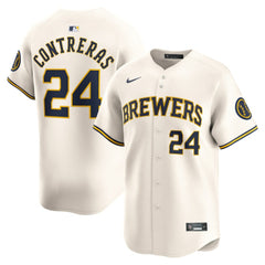 William Contreras Milwaukee Brewers Home Limited Player Jersey Cream | Nike