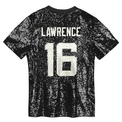 Trevor Lawrence Jacksonville Jaguars Girls Youth Sequin V-Neck Fashion Jersey - Black outlet