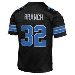 Brian Branch Detroit Lions Youth Game Jersey - Black