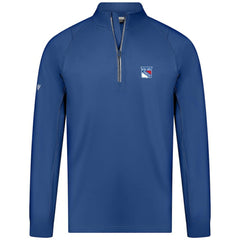 New York Rangers Levelwear Theory Insignia Core Quarter-Zip Pullover Top Blue