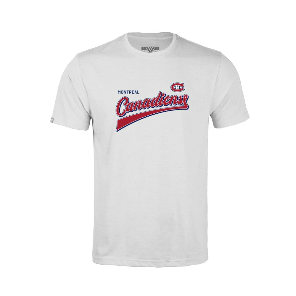 Montreal Canadiens Levelwear Youth Little Richmond Retro Script T-Shirt White