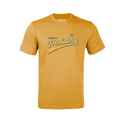 Nashville Predators Levelwear Youth Little Richmond Retro Script T-Shirt Gold