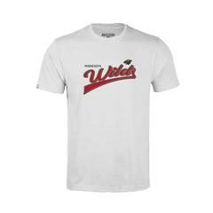 Minnesota Wild Levelwear Youth Little Richmond Retro Script T-Shirt White