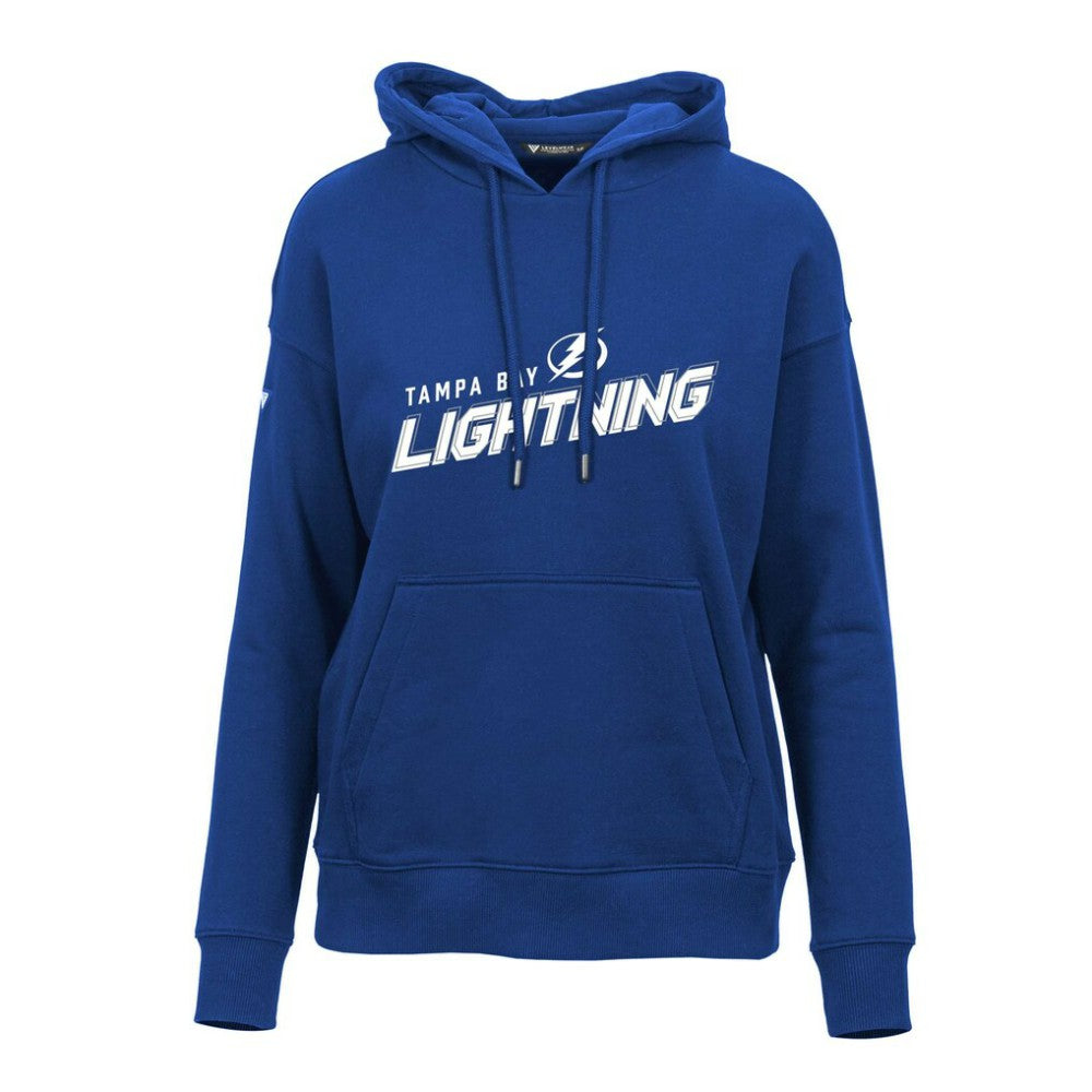 Tampa Bay Lightning Levelwear Women's Adorn Premier 2.0 Fleece Pullover Hoodie Blue