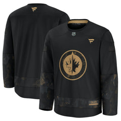 Winnipeg Jets Fanatics 2024 Military Appreciation Practice Jersey Black