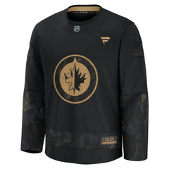 Winnipeg Jets Fanatics 2024 Military Appreciation Practice Jersey Black