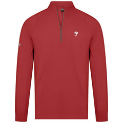 Philadelphia Phillies Levelwear Theory Insignia Quarter-Zip Pullover Red