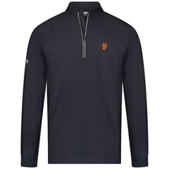 San Francisco Giants Levelwear Theory Insignia Quarter-Zip Pullover Black