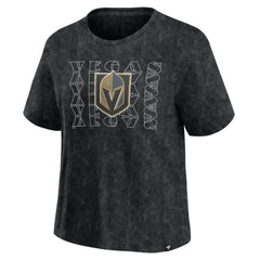 Vegas Golden Knights Fanatics Women's Faded Wash T-Shirt Black