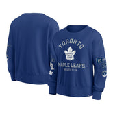 Toronto Maple Leafs Fanatics Women's Go Team Pullover Sweatshirt Blue