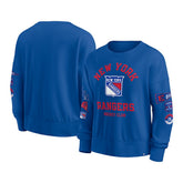 New York Rangers Fanatics Women's Go Team Pullover Sweatshirt Blue