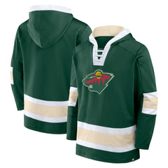 Minnesota Wild Fanatics Inside Line Fleece Pullover Hoodie- Green