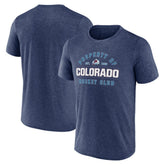 Colorado Avalanche Fanatics Property Of T-Shirt Heather Heather Blue
