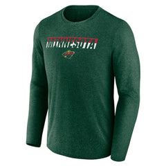 Minnesota Wild Fanatics Transition Long Sleeve T-Shirt Heather Green
