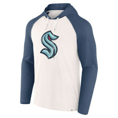 Seattle Kraken Fanatics Vintage Winger Pullover Hoodie White