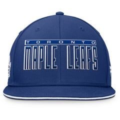 Toronto Maple Leafs Fanatics Fundamental Gino Stack Snapback Hat Blue