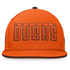Anaheim Ducks Fanatics Fundamental Gino Stack Snapback Hat Black