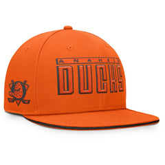 Anaheim Ducks Fanatics Fundamental Gino Stack Snapback Hat Black
