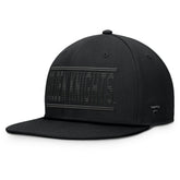 Vegas Golden Knights Fanatics Heritage Ice Time Wordmark Fitted Hat Black