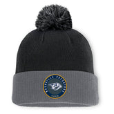 Nashville Predators Fanatics Aspyn Cuffed Knit Hat with Pom Black