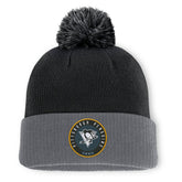 Pittsburgh Penguins Fanatics Aspyn Cuffed Knit Hat with Pom Black