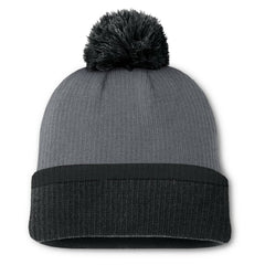 Boston Bruins Fanatics Women's Cuffed Knit Hat with Pom Charcoal