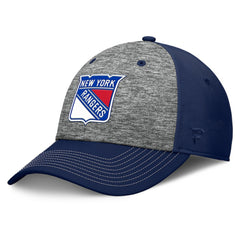 New York Rangers Fanatics Fundamental Top Shelf 2-Tone Flex Hat Gray/Navy