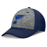 St. Louis Blues Fanatics Fundamental Top Shelf 2-Tone Flex Hat Gray/Navy