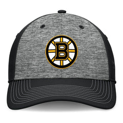 Boston Bruins Fanatics Fundamental Top Shelf 2-Tone Flex Hat Gray/Black
