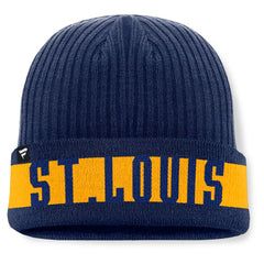 St. Louis Blues Fanatics Blueliner Cuffed Knit Hat Blue
