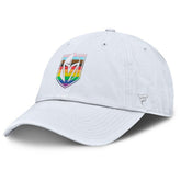 Vegas Golden Knights Fanatics PRIDE Adjustable Hat White