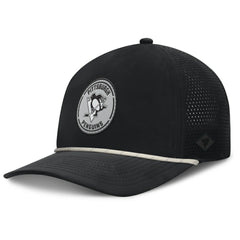 Pittsburgh Penguins Fanatics Front Office Performance A-Frame Adjustable Hat Black
