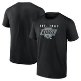 Los Angeles Kings Logo Athletic Coordinate T-Shirt Black