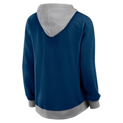 Seattle Kraken Logo Athletic Women's Hit It French Terry Full-Zip Hoodie Navy