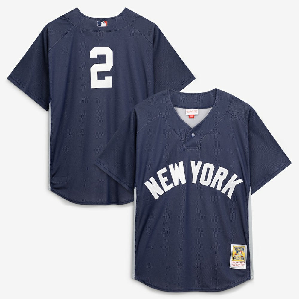 Derek Jeter New York Yankees Authentic Batting Practice Jersey - Navy