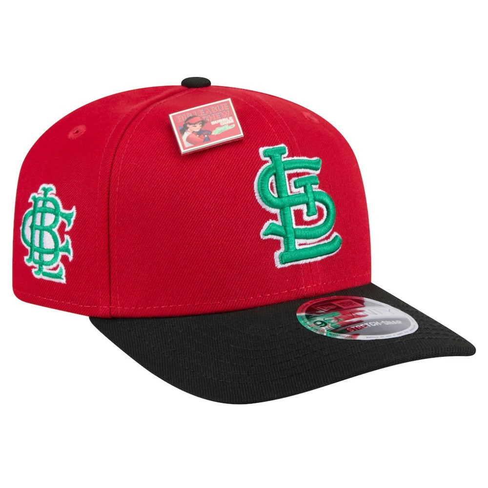 St. Louis Cardinals 2024 Big League Chew Flavor Pack 9SEVENTY Adjustable Hat Red/Black | New Era