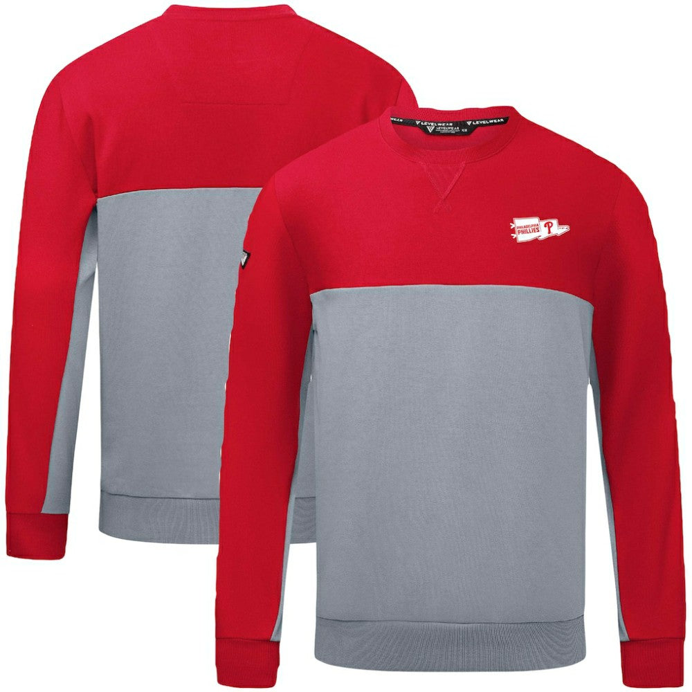 Philadelphia Phillies Levelwear Legacy Rafters Pullover Sweatshirt Red
