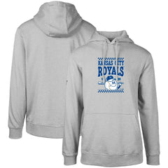 Kansas City Royals Levelwear Podium Inaugural Pullover Hoodie Gray