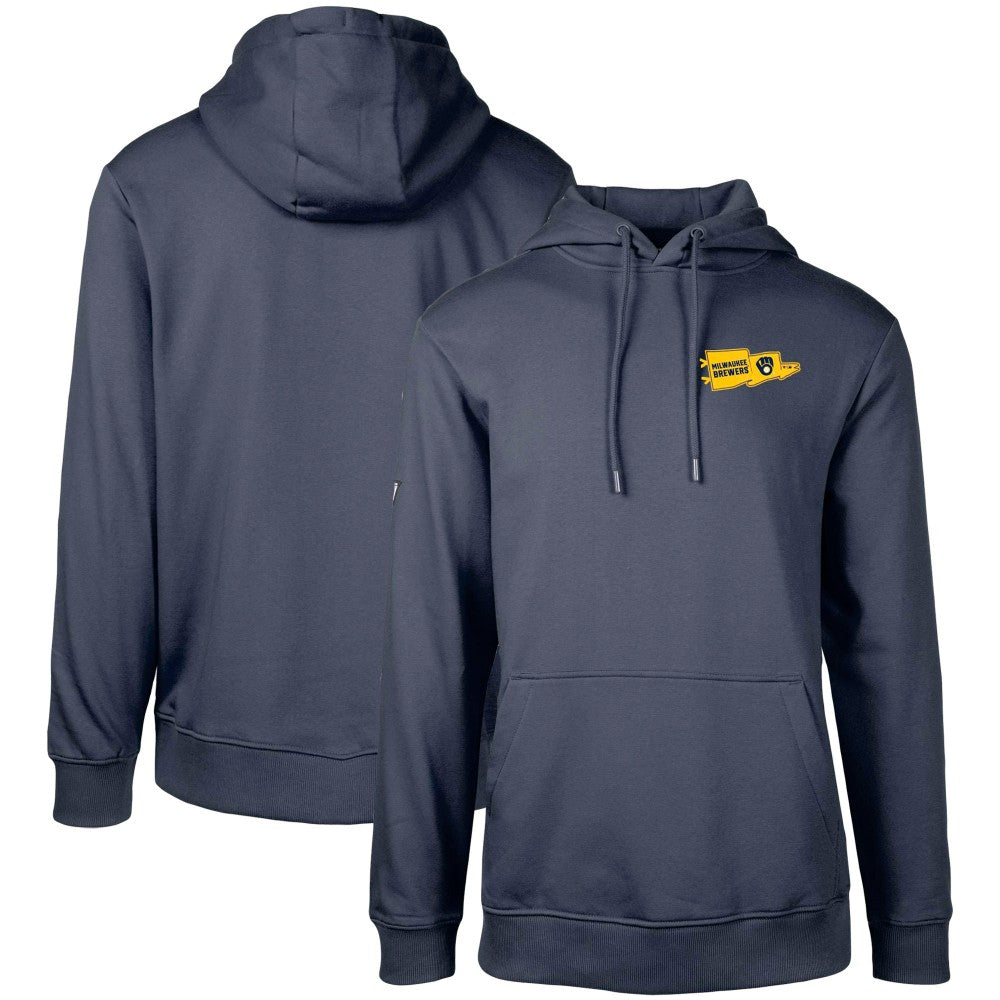 Milwaukee Brewers Levelwear Podium Rafters Pullover Hoodie Navy