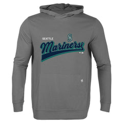 Seattle Mariners Levelwear Relay 2.0 Retro Pullover Hoodie Gray