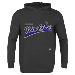Colorado Rockies Levelwear Relay 2.0 Retro Pullover Hoodie Black