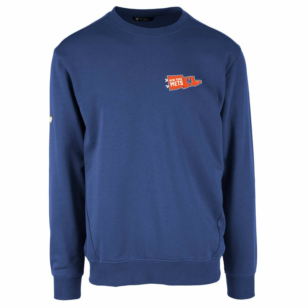 New York Mets Levelwear Zane Rafters Pullover Sweatshirt Royal